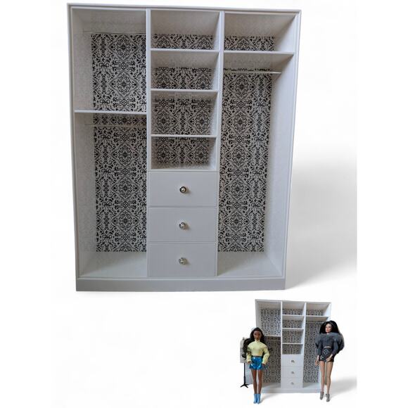 Repaired Rack Barbie Collector Signature The Barbie Looks Wardrobe Closet - Picture 1 of 11